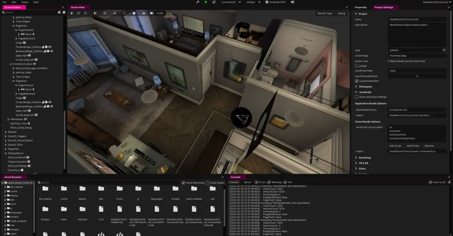 Wonderland Editor — visual development environment