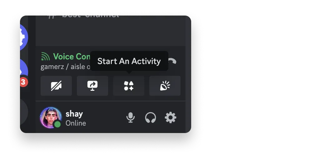 Screenshot: Launch Activity