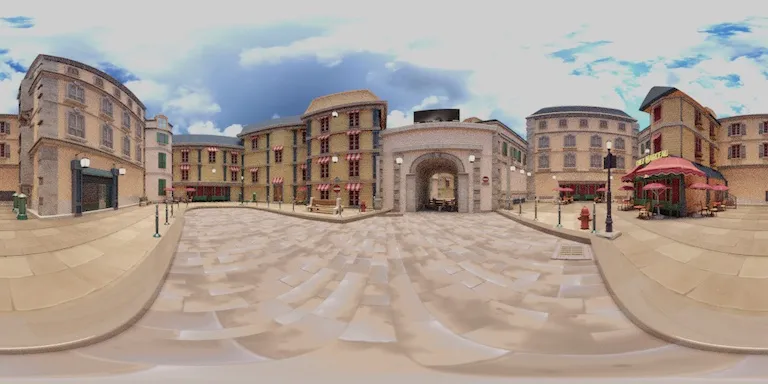 Example of equirectangular image