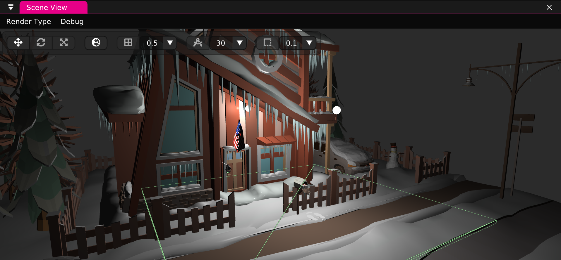 Screenshot: Getting Started - Imported Scene