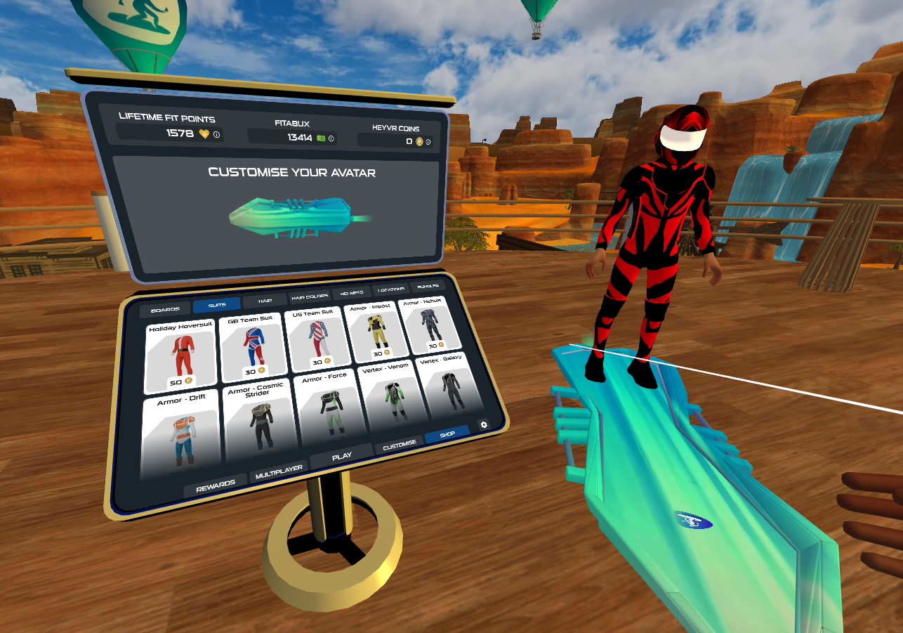 HoverFit In-Game Store