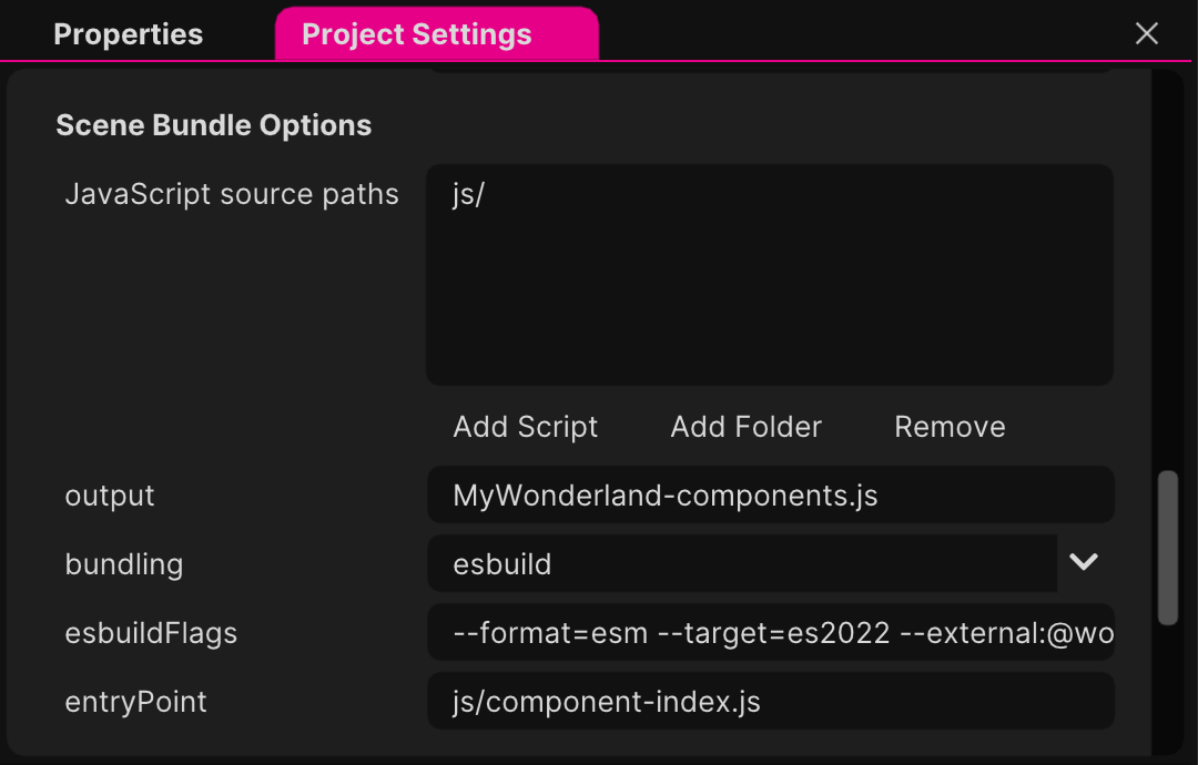 How to select the npm script