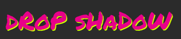 Screenshot: New text shadow effect